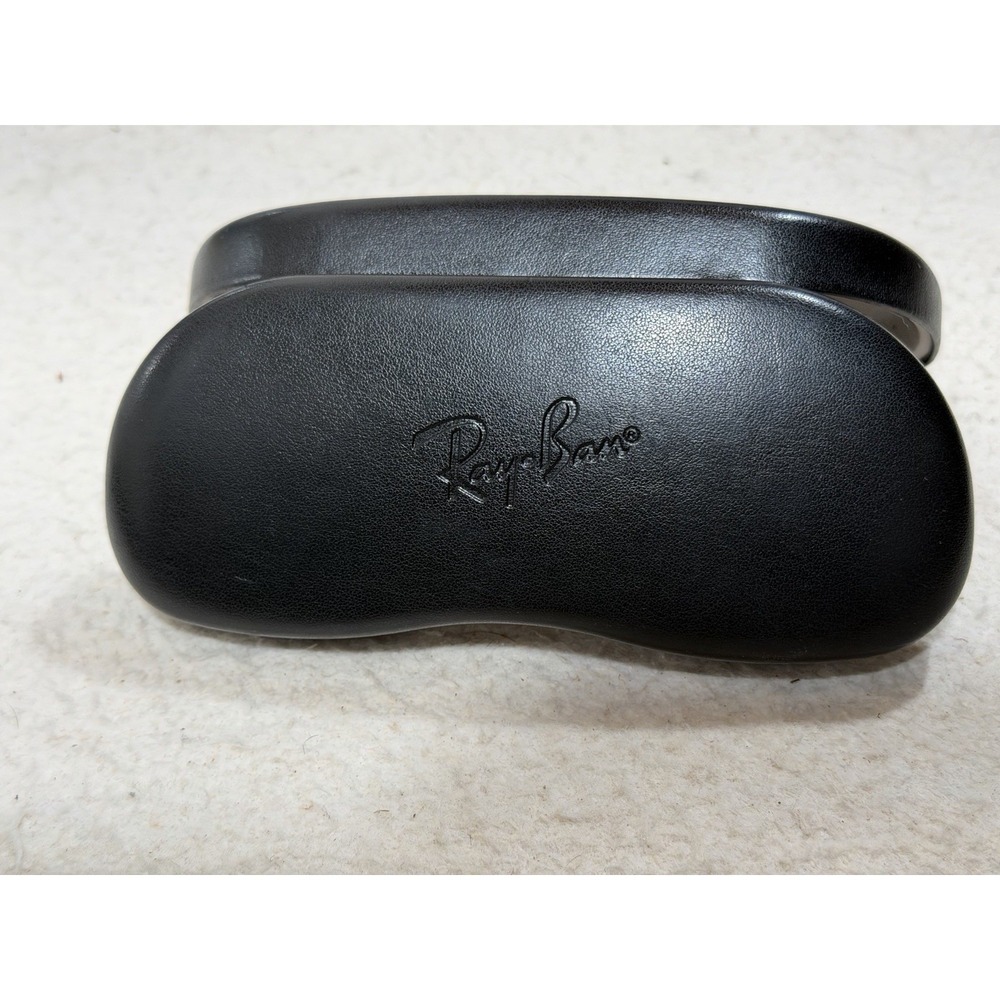 Ray Ban Black Hard Sunglasses Eyeglasses Case Only Logo Clamshell Protective